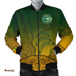 Australia Men's Bomber Jacket, Aboriginal Australian Rugby Jacket