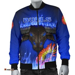 Blue Super Rugby Bomber Jacket For Men Bulls Barberton Daisy