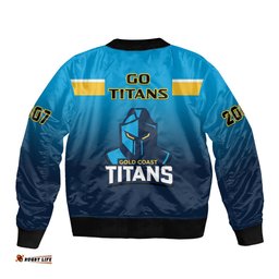 Titans Rugby Bomber Jacket Gold Coast 2007 Sporty Style