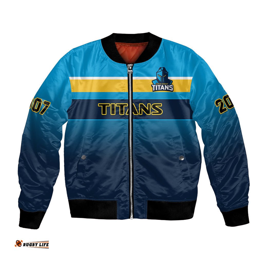 Titans Rugby Bomber Jacket Gold Coast 2007 Sporty Style