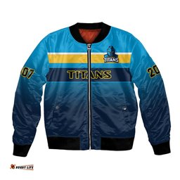 Titans Rugby Bomber Jacket Gold Coast 2007 Sporty Style