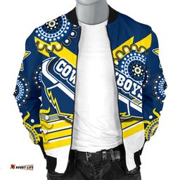 Proud Cowboys Men Bomber Jacket Indigenous North Queensland