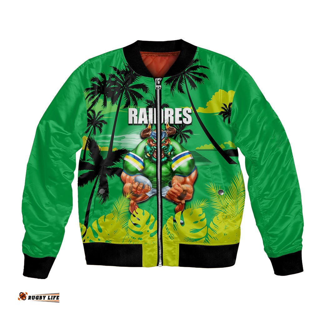 NRL Raiders Bomber Jacket Summer Vibe Style