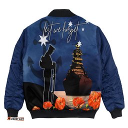 Anzac Day Navy Blue Bomber Jacket
