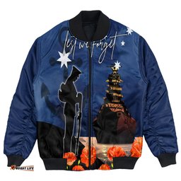 Anzac Day Navy Blue Bomber Jacket