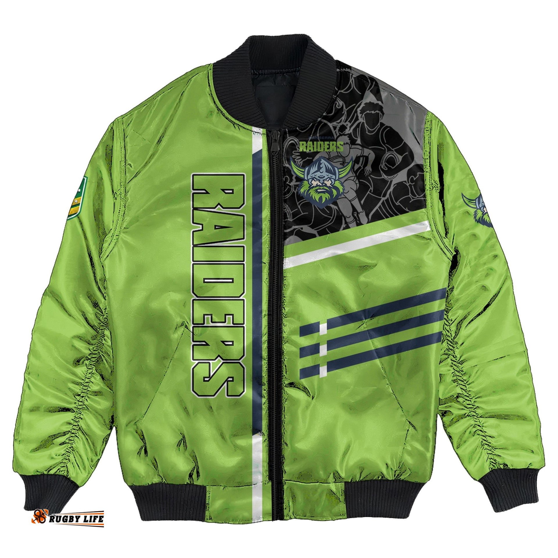 Canberra Raiders Bomber Jacket Personalized Rugby For Fan - NRL