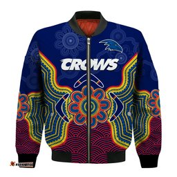Adelaide Football Bomber Jacket Crows Aboriginal Art