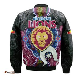 Brisbane Lions Football NAIDOC Week Bomber Jacket Indigenous