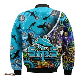 Cronulla Sutherland Bomber Jacket Sharks Indigenous Aboriginal