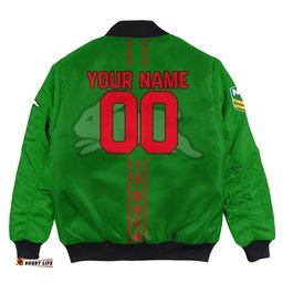 South Sydney Rabbitohs Bomber Jacket Personalized Rugby For Fan - NRL