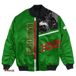 South Sydney Rabbitohs Bomber Jacket Personalized Rugby For Fan - NRL