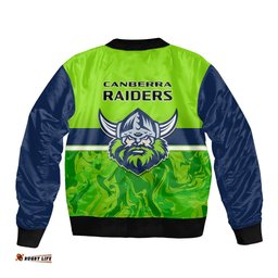 Raiders Rugby Bomber Jacket Canberra 1981 Sporty Style