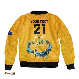 Matildas Til Its Done Custom Bomber Jacket Australia Womens Soccer Gold Style