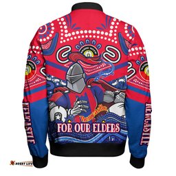 Australia Newcastle Naidoc Week Custom Bomber Jacket - For Our Elders Home Jersey Bomber Jacket