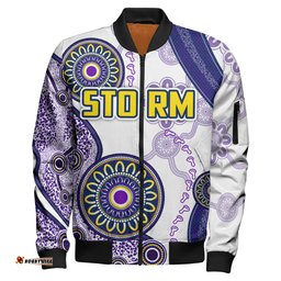 Storm Rugby Bomber Jacket - Custom Super Storm Bomber Jacket RLT13