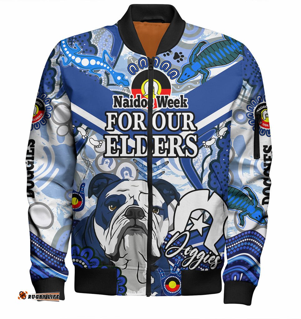 Australia Naidoc Week City of Canterbury Bankstown Custom Bomber Jacket - Naidoc Week Doggies Bomber Jacket