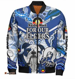 Australia Naidoc Week City of Canterbury Bankstown Custom Bomber Jacket - Naidoc Week Doggies Bomber Jacket
