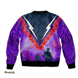 NRL Storm Bomber Jacket Anzac Day Poppy Flowers Jersey