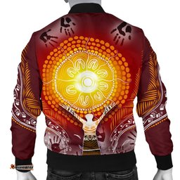 Men's Bomber Jacket - Australian Aboriginal NAIDOC Week - Because Of Her, We Can