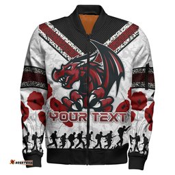 St. George Rugby Bomber Jacket - Custom Anzac Day Dragons Bomber Jacket RLT13