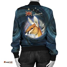 Bomber Jacket - Kangaroo Jacket Aus Flag - Women