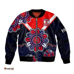 NRL Sydney Roosters Rugby 1908 Aboriginal Bomber Jacket