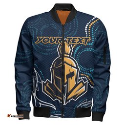 Titans Rugby Bomber Jacket - Custom Indigenous Bomber Jacket RLT13