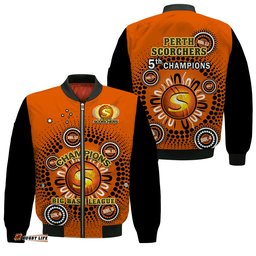 Perth Scorchers Cricket Bomber Jacket Indigenous 5th Champions BBL Proud