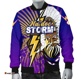 Custom Personalised Melbourne Storm Naidoc Week Men's Bomber Jacket Indigenous Style