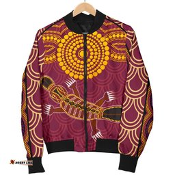Aboriginal Men's Bomber Jacket - Aboriginal Platypus