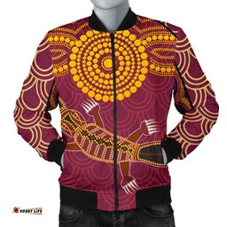 Aboriginal Men's Bomber Jacket - Aboriginal Platypus