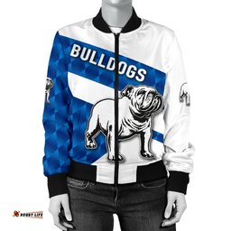 Bulldogs Bomber Jacket Sporty Style For Women