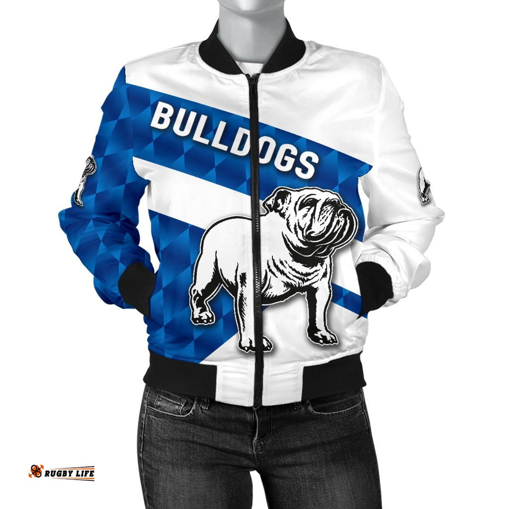 Bulldogs Bomber Jacket Sporty Style For Women