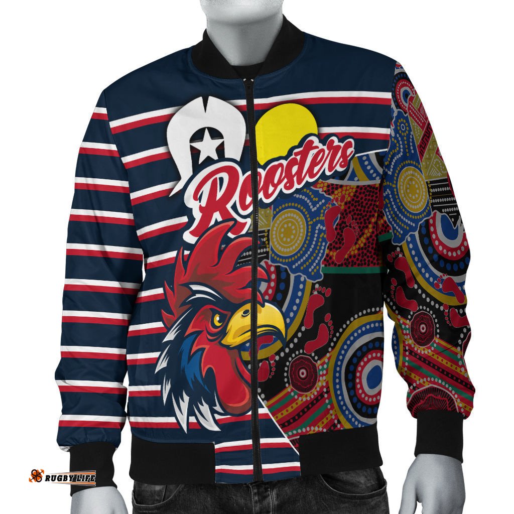 Custom Personalised Australia Roosters NAIDOC Week Women Bomber Jacket Sport Style