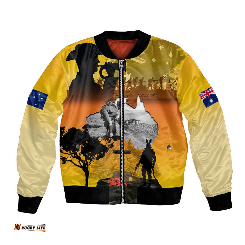 Australia ANZAC Day Bomber Jacket Gallipoli Lest We Forget