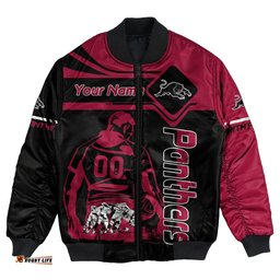 Penrith Panthers Bomber Jacket Personalized Pentagon Style- NRL