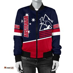 Bomber Jacket - Southern Cross Australia Jacket Kangaroo Symbol - Women