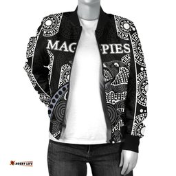 Magpies Women's Bomber Jacket Aboriginal