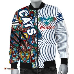 Custom Personalised Geelong Naidoc Week Men's Bomber Jacket Cats Indigenous Version Special