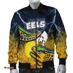 Custom Personalised Eels Rugby NAIDOC Week Women's Bomber Jacket Aboriginal Power Style