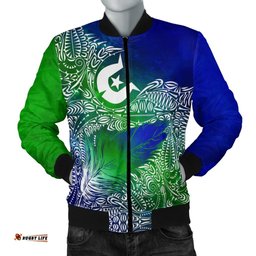 Torres Strait Islander Men's Bomber Jacket - Feather Torres Aether BN15T