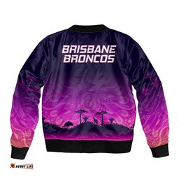NRL Broncos Bomber Jacket The Starry Night Indigenous Aboriginal