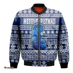 Custom Personalised Australian Cockatoo Christmas Vibe With Aboriginal Dot Painting Style Bomber Jacket