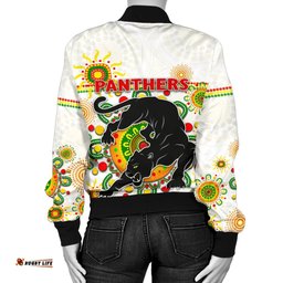 Penrith Women's Bomber Jacket Indigenous Panthers - White
