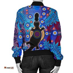 Aboriginal Women's Bomber Jacket - Indigenous Platypus