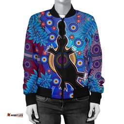 Aboriginal Women's Bomber Jacket - Indigenous Platypus