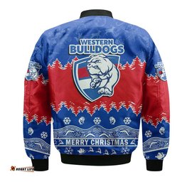 Bulldogs Unique Winter Season Bomber Jacket Dogs Merry Christmas