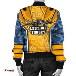 Titans Women's Bomber Jacket Gold Coast Anzac Day Armor Version