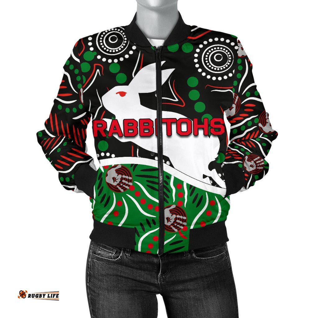 Rabbitohs Women Bomber Jacket Aboriginal