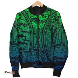 Torres Strait Islanders Women's Bomber Jacket - Ocean Art